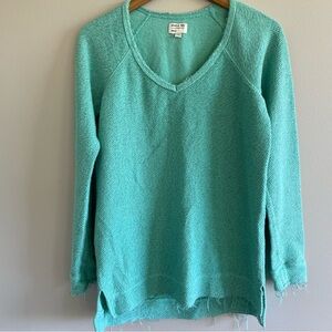 RVCA Women's Lengths Pullover Sweatshirt Cool Mint Size Small